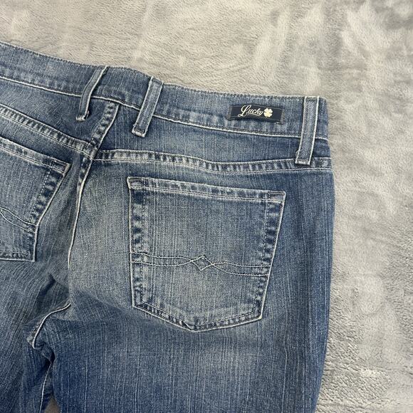 Vintage Lucky Brand Classic Rider Crop Jeans Women's Size 6 Blue Denim - Picture 3 of 9